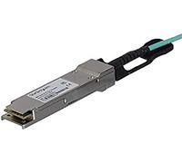 StarTech MSA Uncoded Compatible 10m/32.8ft 40G to AOC Cable (QSFP40GAO10M) | 40 GbE QSFP+ Active Optical Fibre, 40Gbps QSFP Plus/Transceiver Module Cable