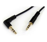 StarTech Slim 3.5mm Right-Angle Stereo Audio Cable MU1MMSRA - 1 ft - M/M