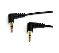 StarTech MU3MMS2RA 1m Slim 3.5mm Right Angle Stereo Audio Cable - M/M