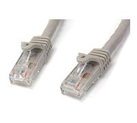 StarTech.com 10m CAT6 Ethernet Cable - Grey CAT 6 Gigabit Ethernet Wire -650MHz 100W PoE RJ45 UTP Network/Patch Cord Snagless w/Strain Relief Fluke Tested/Wiring is UL Certified/TIA