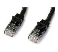 StarTech.com 1m CAT6 Ethernet Cable - Black CAT 6 Gigabit Ethernet Wire -650MHz 100W PoE RJ45 UTP Network/Patch Cord Snagless w/Strain Relief Fluke Tested/Wiring is UL Certified/TIA
