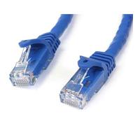 StarTech.com 1m CAT6 Ethernet Cable - Blue CAT 6 Gigabit Ethernet Wire -650MHz 100W PoE RJ45 UTP Network/Patch Cord Snagless w/Strain Relief Fluke Tested/Wiring is UL Certified/TIA