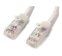 StarTech.com 1m CAT6 Ethernet Cable - White CAT 6 Gigabit Ethernet Wire -650MHz 100W PoE RJ45 UTP Network/Patch Cord Snagless w/Strain Relief Fluke Tested/Wiring is UL Certified/TIA