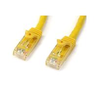 StarTech Cat6 Ethernet Patch Cable N6PATC1MYL - 1m Gigabit 100W PoE Snagless RJ45 Yellow