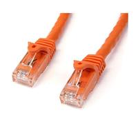 StarTech.com 2m CAT6 Ethernet Cable - Orange CAT 6 Gigabit Ethernet Wire -650MHz 100W PoE RJ45 UTP Network/Patch Cord Snagless w/Strain Relief Fluke Tested/Wiring is UL Certified/TIA
