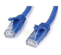 StarTech.com 50cm CAT6 Ethernet Cable - Blue CAT 6 Gigabit Ethernet Wire -650MHz 100W PoE RJ45 UTP Network/Patch Cord Snagless w/Strain Relief Fluke Tested/Wiring is UL Certified/TIA