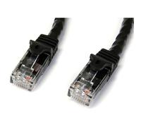 StarTech.com 5m CAT6 Ethernet Cable - Black CAT 6 Gigabit Ethernet Wire -650MHz 100W PoE RJ45 UTP Network/Patch Cord Snagless w/Strain Relief Fluke Tested/Wiring is UL Certified/TIA