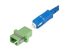 StarTech SC to SC Coupler 10 Pack, OS2 Single Mode SC Fiber Optic Coupler with Flange, SC/APC Simplex Adapter