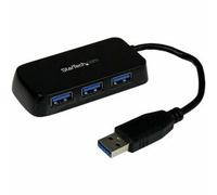 Startech Portable 4 Port Superspeed Mini Usb 3.0 Hub 5Gbps Black Add Four Usb 3.