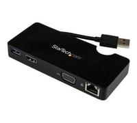 StarTech.com Travel Docking Station for Laptops - HDMI or VGA - USB 3.0