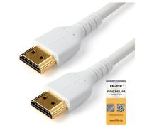 StarTech RHDMM2MPW 6ft (2m) Slim HDMI 2.0 Cable, Flexible Premium Certified