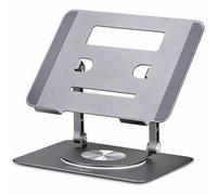 StarTech.com Rotating Laptop Stand 360 Swivel Ergonomic Desk Riser for Computer Elevated Tray w/ Adjustable Tilt Max 11lb/5kg Aluminum Build Portable Design