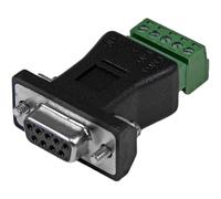 StarTech Serial Adapter DB92422 - DB9 to 5-Pin Terminal Block, RS422/RS485, Black