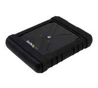 StarTech Rugged 2.5in SATA SSD/HDD Enclosure, USB 3.0, IP54 (S251BRU33) | MIL-STD-810 case, Water and dust resistant, Shock-resistant, Removable silicone sleeve, 5Gbps