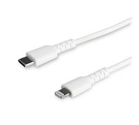 StarTech RUSBCLTMM1MW 1m USB C to Lightning Cable w/Aramid Fibre Whi - StarTech.com