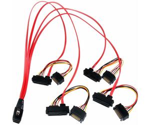 Startech SAS808782P50 Internal Mini Sas To 4x Sas/sata Hdd Controller Cable 0.5m