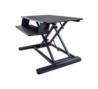 StarTech Sit Stand Desk Converter Pneumatic with Keyboard Tray Black (ARMSTSLG)