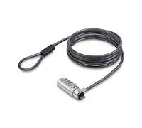 StarTech.com Slim Lock K-Slot Compatible 5ft (1.5m) Locking Cable Desk Anti-Theft Security For Laptop/Notebook Cut-Resistant Steel Cable Combination Lock