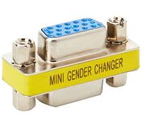 StarTech Slimline VGA HD15 Gender Changer, Female to Female (GC15HSF) | VGA coupler, VGA gender changer