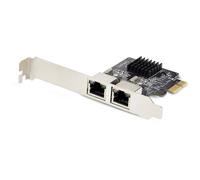 StarTech ST1000SPEXD4T 2-Port Gigabit PCIe Network Adapter Card, 10/100/100