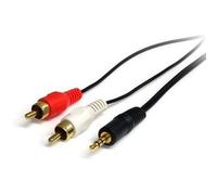 StarTech.com 3 ft Stereo Audio Cable - 3.5mm Male to 2x RCA Male