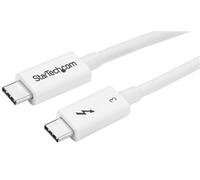 StarTech.com Thunderbolt 3 Cable - 40Gbps - 0.5m - White - Thunderbolt, USB, and DisplayPort Compatible