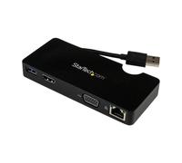 StarTech Travel Docking Station for Laptops - HDMI or VGA - USB 3.0