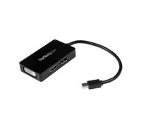 StarTech.com Travel A/V adapter: 3-in-1 Mini DisplayPort to DisplayPort DVI or HDMI converter