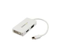 StarTech Travel White Mini DisplayPort to VGA, DVI or HDMI Adapter