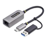 StarTech U2GA-USB-C-ETHERNET 2.5GbE USB-C to Ethernet Adapter with USB-A Co