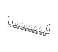StarTech.com Under Desk Cable Management Tray, 24" Long, Metal Basket Style Cable Organizer, Screw-On Installation, Power Bar Holder, Metal, Black, TAA-Compliant