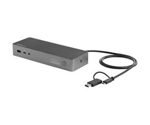Startech Universal Laptop Docking Station Hybrid Usb-C & Usb-A Dock Dual 4K Dp &