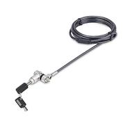 StarTech Universal Laptop Lock, 2m, Keyed Locking Cable (2m) | Security Cable For Notebooks Compatible With Noble Wedge/Nano/K-Slot, Cut-Resistant Carbon Steel Cable
