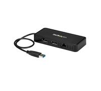 StarTech.com USB 3.0 Mini Dock - Dual Monitor USB-A Docking Station with DisplayPort 4K 60Hz Video & Gigabit Ethernet - 1ft (30cm) cable - Portable USB 3.1 Gen 1 Type-A Laptop Adapter