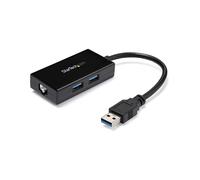StarTech USB 3.0 to Ethernet Adapter 30cm Cable Black