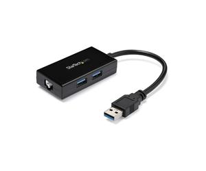 StarTech USB 3.0 to Ethernet Adapter 30cm Cable Black
