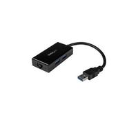 StarTech.com USB to Ethernet Adapter, USB 3.0 to 10/100/1000 Gigabit Ethernet LAN Converter for Laptops, 11.8in/30cm Attached Cable, USB to RJ45 Adapter, NIC Adapter, USB Network Adapter