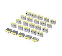 StarTech USB-A Port Blocker Replacement Plugs, 25-Pack Spare Latching Inserts for USB-A-PORT-BLOCKER, Snap-In Reusable USB-A Dust Covers