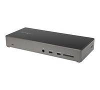 StarTech.com USB C Dock - Triple 4K Monitor USB Type-C Docking Station - 100W Power Delivery - DP 1.4 Alt Mode & DSC, 2x DisplayPort 1.4/HDMI 2.0 - 6xUSB (2x 10Gbps) - Windows/Chrome