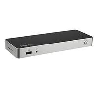 StarTech USB-C Dual HDMI & DisplayPort Dock, 60W, SD, 4x USB-A 3.0, GbE | 4-port USB-A 5Gbps hub, SD/SDXC card slot, fast charge, Gigabit Ethernet, for MacBook, HP, Dell and Lenovo, 3.3ft cable
