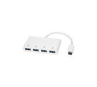 StarTech USB-C Hub - 4-Port USB 3.0 To 4x USB-A Bus Powered White HB30C4ABW