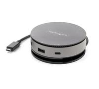 StarTech.com USB C Multiport Adapter - USB 3.1 Gen 2 10Gbps Type-C Mini Dock with 4K 60Hz HDMI/DisplayPort or 1080p VGA - 75W PD Passthrough, 3-Port USB Hub, GbE - Mobile Docking Station
