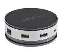 StarTech.com USB C Multiport Adapter - USB 3.1 Gen 2 10Gbps Type-C Mini Dock with 4K 60Hz HDMI/DisplayPort or 1080p VGA - 75W PD Passthrough, 3-Port USB Hub, GbE - Mobile Docking Station