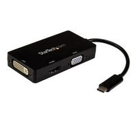 StarTech.com USB-C Multiport Video Adapter - 3-in-1 - 4K 30Hz - Black