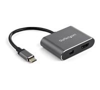 StarTech.com USB C Multiport Video Adapter - 4K 60Hz USB-C to HDMI 2.0 or Mini DisplayPort 1.2 Monitor Adapter - USB Type-C 2-in-1 Display Converter HDMI/MDP HBR2 HDR - TB3 Compatible