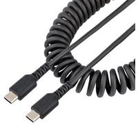 Startech - Usb-C Plug To Usb-C Plug Heavy Duty Coiled Charge & Sync Lead, 0.5M