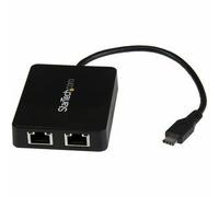 StarTech.com USB-C to Dual Gigabit Ethernet Adapter with USB (Type-A) Port