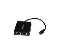 StarTech.com USB-C to Dual Gigabit Ethernet Adapter with USB (Type-A) Port
