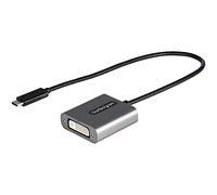 StarTech.com USB C to DVI Adapter - 1920x1200p USB-C to DVI-D Adapter Dongle - USB Type C to DVI Display/Monitor - Video Converter - Thunderbolt 3 Compatible - 12" Long Attached Cable - Upgraded Version of CDP2DVI