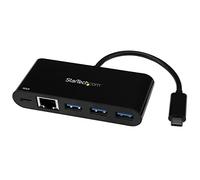 StarTech.com USB C to Ethernet Adapter - 3 Port - with Power Delivery (USB PD) - Power Pass Through Charging - USB C Adapter (US1GC303APD)